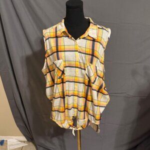NEW YORK LAUNDRY Plaid Blouse Size 2X